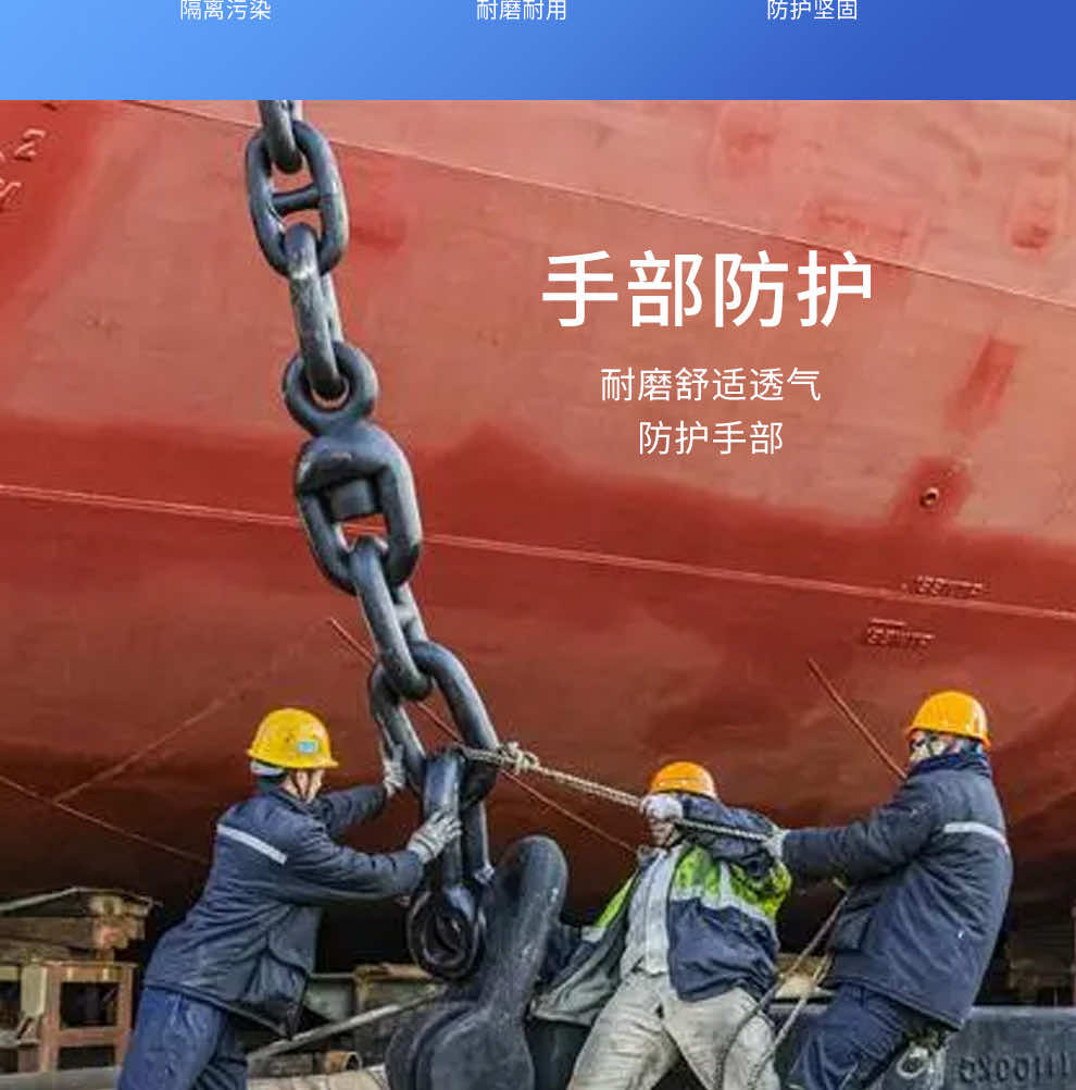 汉盾劳保批发 G11 掌心加固帆布手套