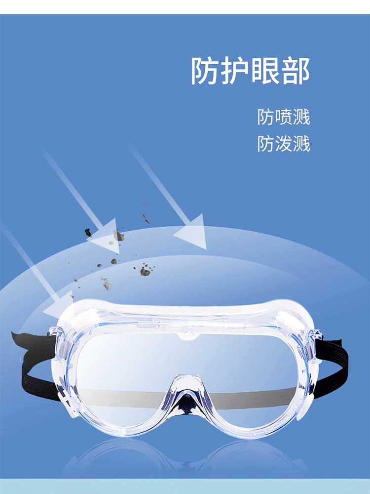 汉盾劳保用品 EY556V 防雾防刮防冲击抗UV护目镜