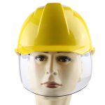 汉盾 HD-HT90 内置防护面罩款单筋加强带透气孔ABS安全帽（PC面罩+内置EPS缓冲层）