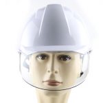 汉盾 HD-HT90 内置防护面罩款单筋加强带透气孔ABS安全帽（PC面罩+内置EPS缓冲层）